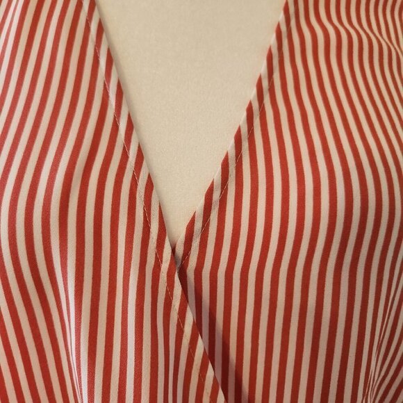STRIPE BLOUSE WITH BANDED WAIST TIE BY CHELSEA28 / NORDSTROM - SIZE S - EUC - Picture 7 of 10